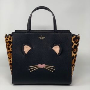Kate Spade Leopard Hayden RunWild Cat Tote Bag